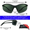 proSPORT Safety Bifocal Sun-Glasses Reader +3.00 Z87 Semi Rimless Men