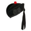The Scotland Kilt Company Men's Scottish Piper Hat in Black