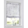 Glen Roman Blind White with Hook Hanging, Semi-Transparent, Roman Curtain
