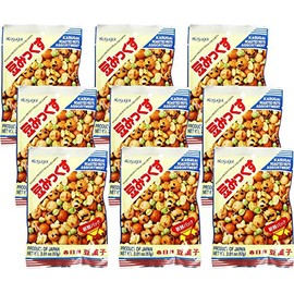 Kasugai Roasted Nuts Assortment (Mame Mix) Net Wt. 2.01oz/57g (9 Pack)