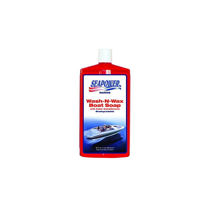 Seapower Marine Wash-N-Wax Boat Soap - Biodegradeable - 32 oz.