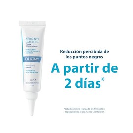 DUCRAY, Keracnyl Glycolic+ Crema Desincrustante, Disminuye Imperfecciones y Puntos Negros, 30ml