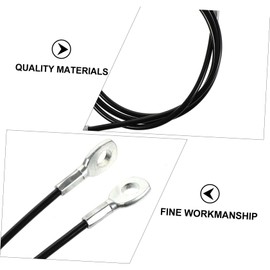 1.4 Meters DIY Fitness Cable 5Mm Heavy Duty Black Steel Wire Rope for Home Gym Lightweight Durable Gym Equipment Accessories