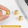 simarro 3 Pack Wire Holders, Desk Cable Holders, Gold Adjustable