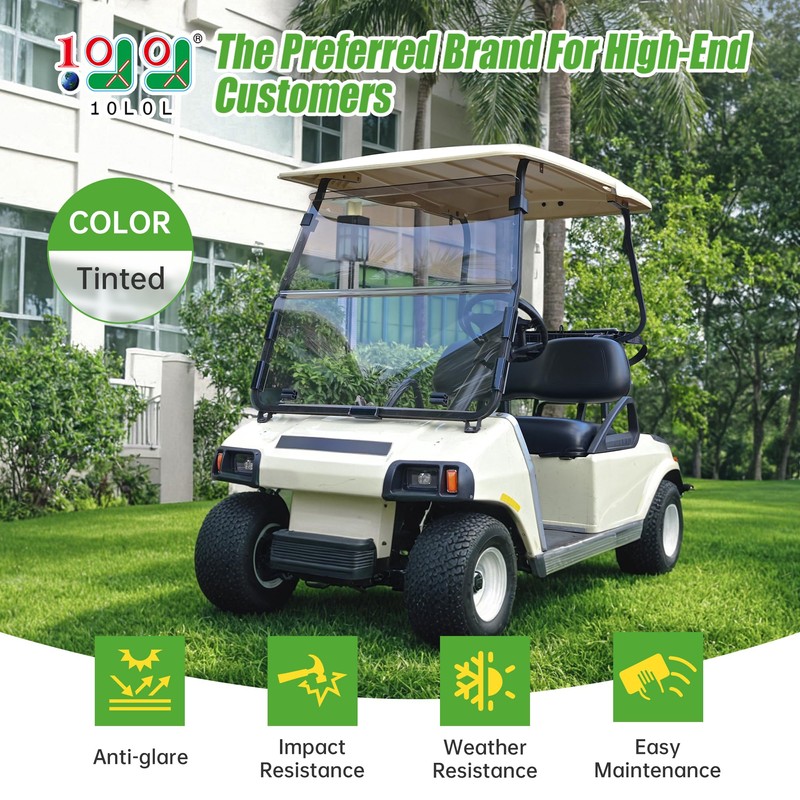 10L0L Golf Cart Windshield for Club Car DS 2000.05-UP |