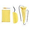 4Pcs Sax Mouthpiece Brush Kit Lightweight Portable Reliable Wiping Cloth
