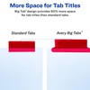 Avery Big Tab Insertable Extra Wide Dividers, 8 Multicolor Tabs,