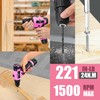 JENABOM Pink Tool Set - 12V Cordless Drill Kit, 151