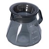 Coffee Kettle Heat Resistant Coffee Sharing Pot Transparent Black Glass