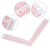 CYSFETENA Square Ruler L-Shaped 90° Angle Ruler Made of Pmma
