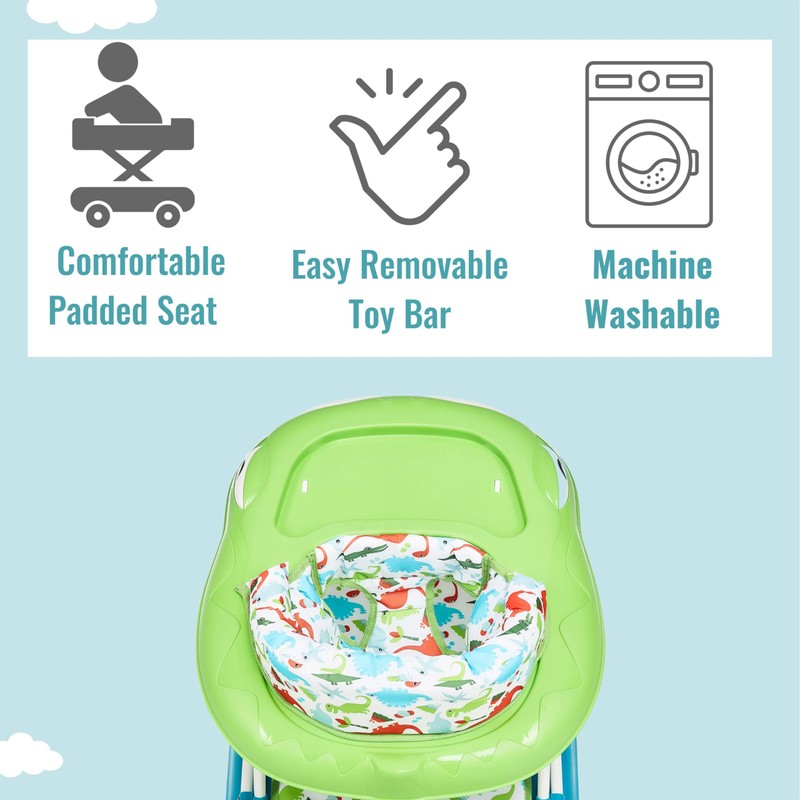 Dream On Me Baby Steps Baby Walker in Blue and