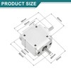 sourcing map Gear Box 90 Degree Right Angle Bevel Gearbox