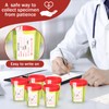 Geiserailie 200 Pcs Urine Specimen Cups with Lids and Evident