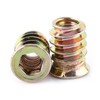 Haosie Threaded Inserts, 20PCS M6*15mm Zinc Plated Carbon Steel Hex