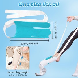 YGHSZ 2pcs Sock Aid for Elderly & Disabled - Easy On/Off Sock Assist Tool for Arthritic Hands, Compression Stockings & Mobility Issues (Medical Grade, NHS Recommended)