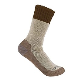 Carhartt Men's Heavyweight Synthetic-Wool Blend Boot Sock, Brown, X-Large