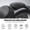 JMTBNO Black Universal Motorcycle Pillion Passenger Pad Seat Leather Pillion