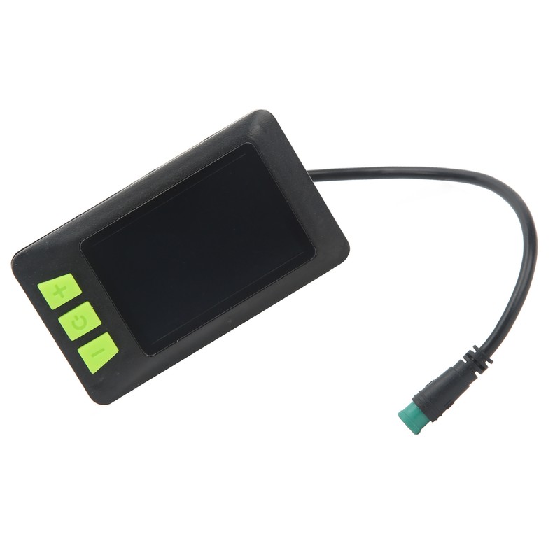 Electric Bike LCD Display Meter ABS 22.5mm 24V 36V 48V