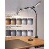 Genswin Led Desk Lamp Wireless w/Remote, 24W Double Head Architect