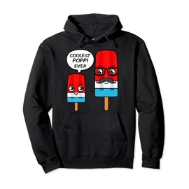 Coolest Poppi Ever Father's Day Popsicle Ice Cream Pullover Hoodie