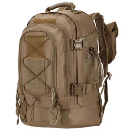 Miramrax Tactical Backpack Military Hiking Daypack - Molle Backpack for Men 3 Day Assault Pack Bug Out Bag for Camping Travel Army Hunting Gym Rucksack Survival (Coyote)