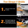 SENKEYFE Tow Straps V Bridle, 3" x 24" Recovery V-Strap