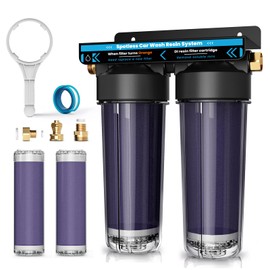 Spotless Water System for Car Wash, Deionized Water Filter with Resin, Water Deionizer for Car Washing, Portable Deionized Water System for Motorcycles, RV, No Towel Drying