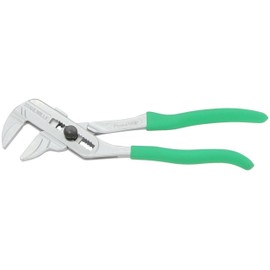 Stahlwille 65735250 Chrome Vanadium PowerGRIP Plier Wrench, 253mm Length, 46mm Maximum Jaw Opening