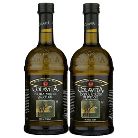 COLAVITA Bundle-2 Items : Colavita Extra Virgin Olive Oil, 34-Ounce Glass (Pack of 2)