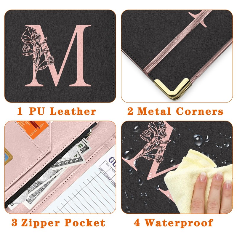 YeeCASE Server Book, Alphabet Waitress Book for Waitress, Leather Waitess