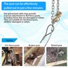 Heavy-Duty Fence Post Puller with Galvanized Aircraft Cable & 1/4"