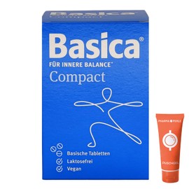 Basica Compact 360 Tabletten für innere Balance I für zu Hause und unterwegs I Stoffwechsel I Nahrungsergänzung I Spar-Set plus Pharma Perle give-away (Basica Tabletten 1 x 360 Stück)