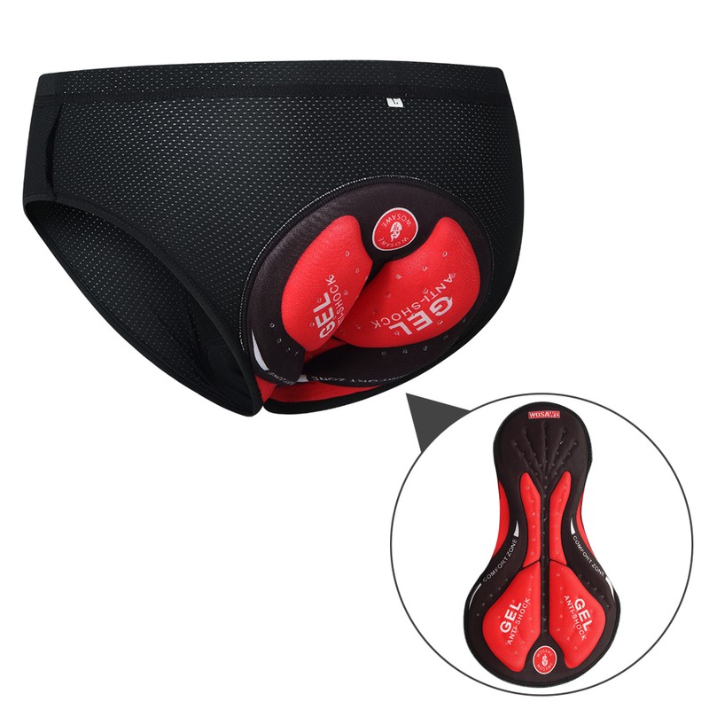 Men Bike Underwear Breathable Padded Bicycle Briefs Cycle Underwear Shorts