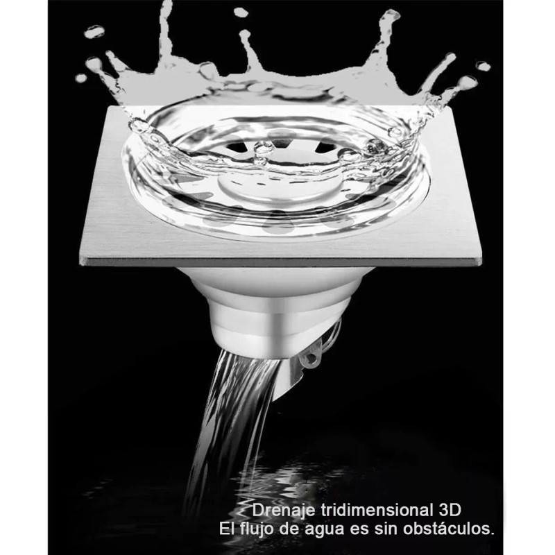 Coladera Baño Acero Inoxidable Anti Olores E Insectos