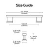 Alzassbg 10 Pack Brushed Satin Nickel Cabinet Pulls, 5 Inch(128mm)