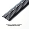 L-Type Cutting Ruler Aluminum Alloy Metal Craft Safety Ruler Measurement