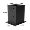 ICokin 4×4 Post Base 8 Pcs,Deck Post Brackets,Inner Size (3.6"x3.6“）Heavy