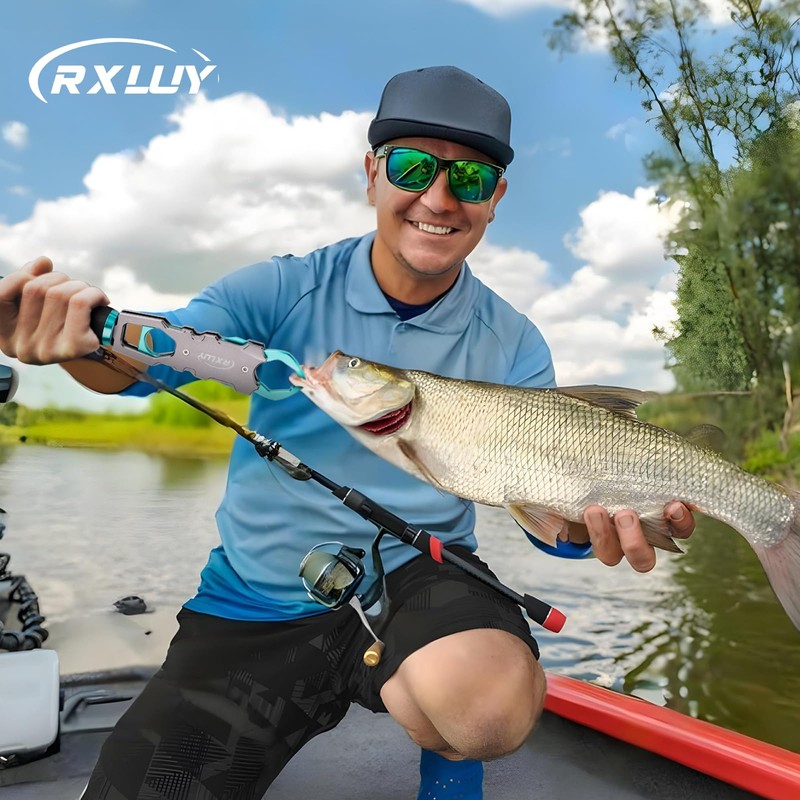 RXLUY 11.5" Fish Lip Gripper with Scale, Max 40lbs Scale,
