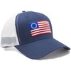 International Tie American Betsy Ross Flag Patriótico Trucker Gorra de