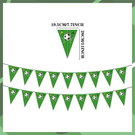 Football Banner Decoration for Birthday Football Theme Party Supplies Soccer Flags Bunting Banners for Soccer Fans World Cup Decorations