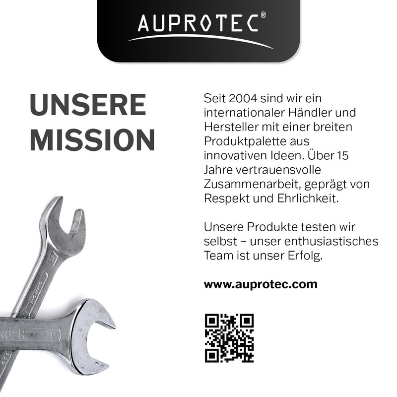 AUPROTEC Ice scraper with brass blade, non-slip soft grip handle