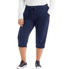 Just My Size Women's Plus-SizeFrench Terry Capri with Pockets