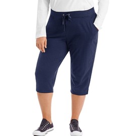 Just My Size Women's Plus-SizeFrench Terry Capri with Pockets