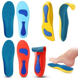 Orthopädische Einlegesohlen Herren Damen Fersensporn Einlagen Sohlen für Schuhe 3 Paar Schuheinlagen Gel ComfySole Plantarfasziitis Plattfuß Einlagen Insoles for Shoes Einlegesohle (39-40 260mm)