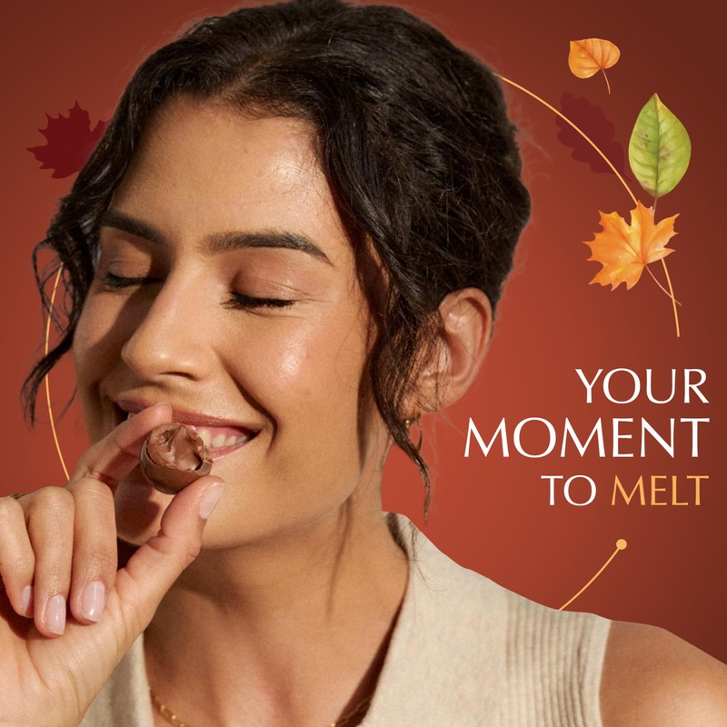 Lindt LINDOR Fall Pumpkin Spice Milk Chocolate Candy Truffles, 8.5