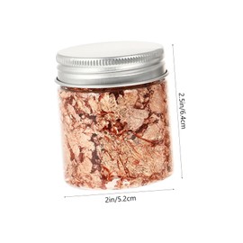 Mikinona 1 Set DIY Nail Art Foil Glittering Foil Flakes with Tweezers for Shiny Nail Decorations for Home Manicure Festival Use