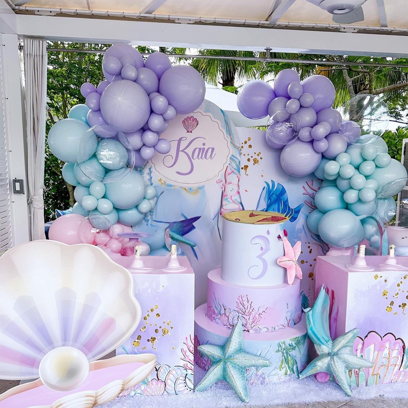 Mermaid Teal Pink Balloons