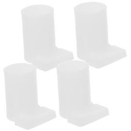 Outanaya 4Pcs Mosquito Net Rod Foot Covers Reusable Sleeve Protectors for Easy Installation Fits Mosquito Netting Lightweight and Durable Design