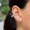 Links Gold Sterling Silver Elf Ear Cuff, Statement Earring, Wedding