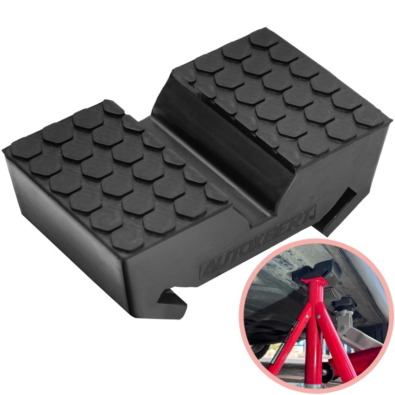 AUTOXBERT Rubber Car Axle Jack Pad Jacking Stand Pad Adapter